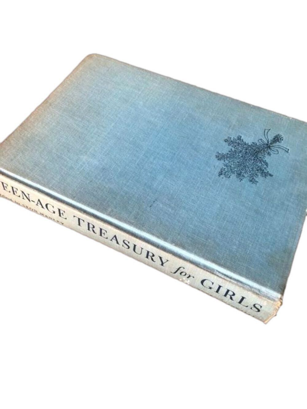 Vintage hardcover book TEEN-AGE TREASURY FOR GIRLS assorted stories Seon Manley